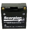 YT14B-4 Scorpion 12v 210 CCA Sealed AGM Motorcycle Battery