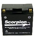 YT14B-4 Scorpion 12 Volt Powersport Battery