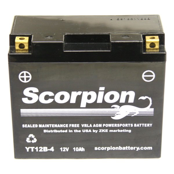 YT12B-4 Scorpion 12 Volt Powersport Battery YT12B-4 Scorpion 12 Volt Powersport Battery