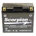 YT12B-4 Scorpion 12v 130 CCA Sealed AGM Motorcycle Battery