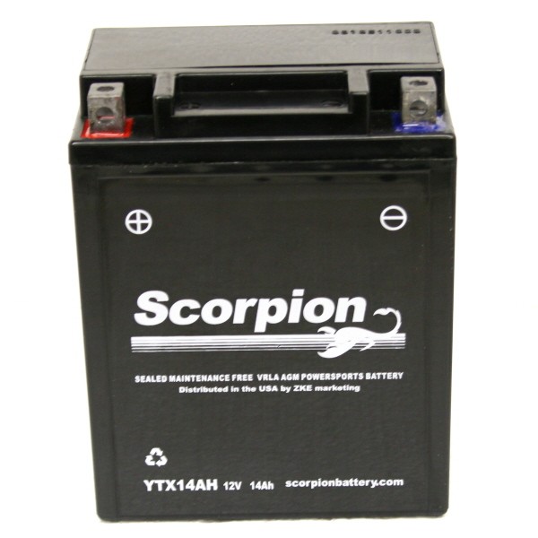 YTX14AH-BS Battery | Scorpion 12 Volt Motorcycle Batteries