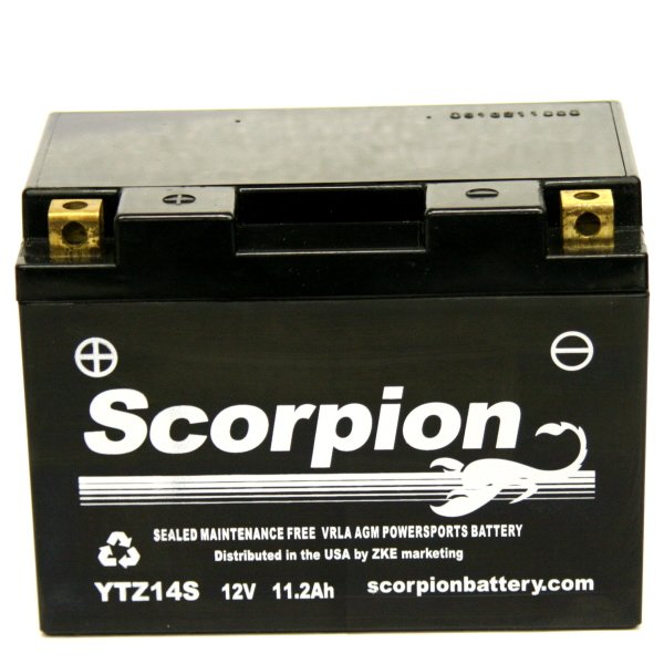YTZ14S Scorpion 12 Volt Powersport Battery YTZ14S Scorpion 12 Volt Powersport Battery