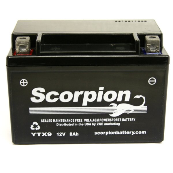 YTX9-BS Scorpion 12 Volt Powersport Battery YTX9-BS Scorpion 12 Volt Powersport Battery