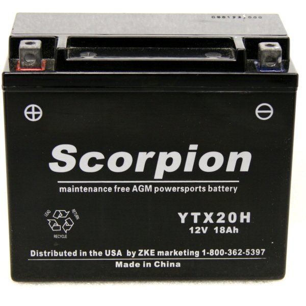 YTX20H-BS Scorpion 12 Volt Powersport Battery YTX20H-BS Scorpion 12 Volt Powersport Battery