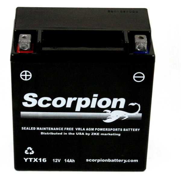 YTX16-BS Scorpion 12 Volt Powersport Battery YTX16-BS Scorpion 12 Volt Powersport Battery