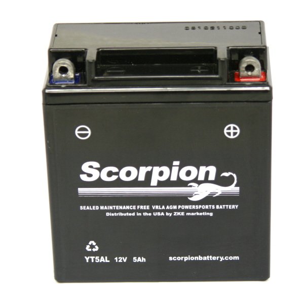 YT5AL Scorpion 12 Volt Powersport Battery YT5AL Scorpion 12 Volt Powersport Battery