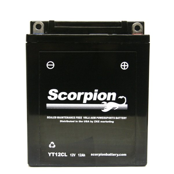 YT12CL Scorpion 12 Volt Powersport Battery YT12CL Scorpion 12 Volt Powersport Battery