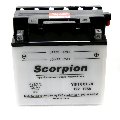 YB16CL-B Scorpion 12v 240 CCA Power Sport Wet Battery w/ Acid Pack