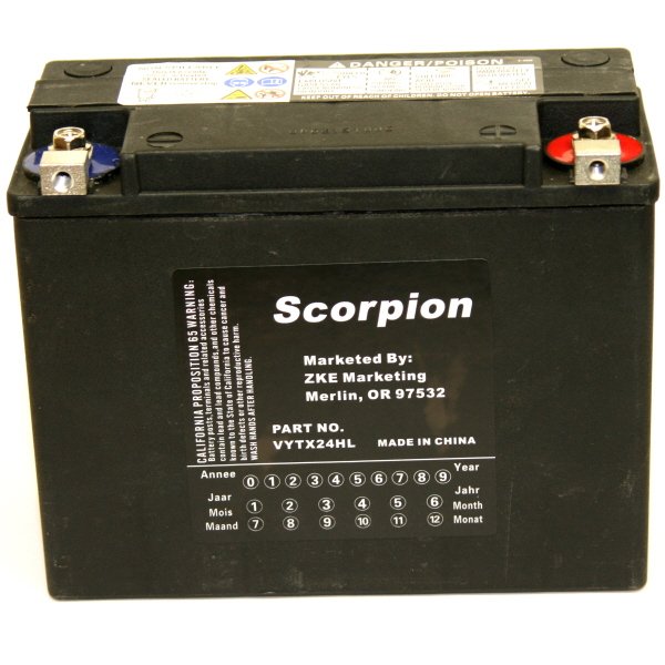 HYTX24HL Scorpion Harley Davidson #66010-82B 12 Volt Battery HYTX24HL Scorpion Harley Davidson #66010-82B 12 Volt Battery