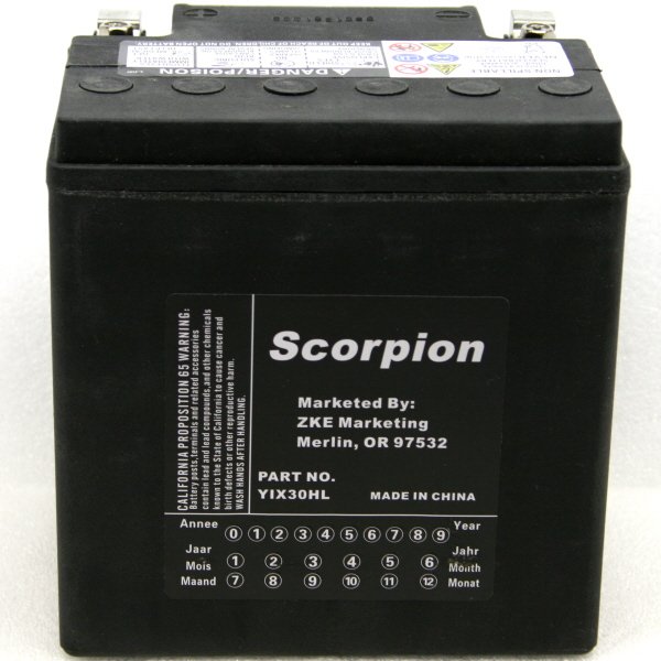 YIX30HL Scorpion Harley Davidson #66010-97B 12 Volt Battery YIX30HL Scorpion Harley Davidson #66010-97B 12 Volt Battery