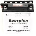 YB7-A Scorpion 12v 90 CCA Power Sport Wet Battery with Acid Pack